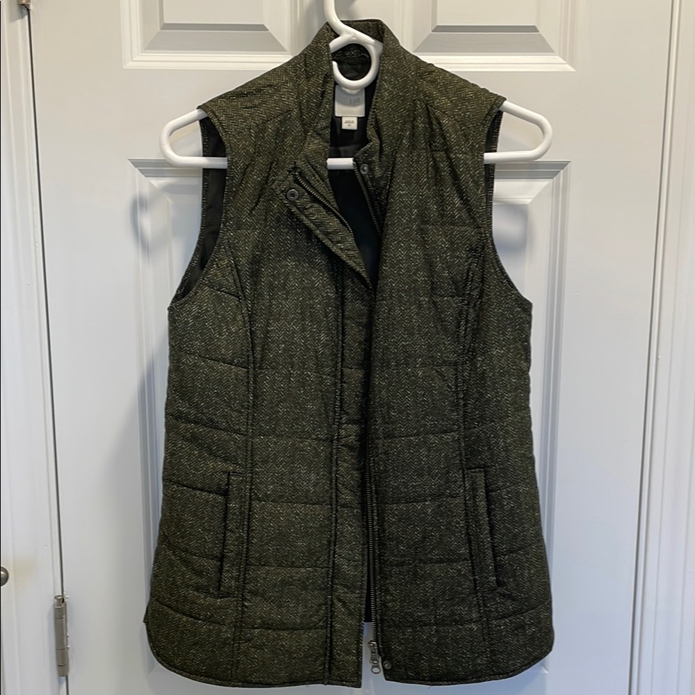 Women's Green Quilted Vest